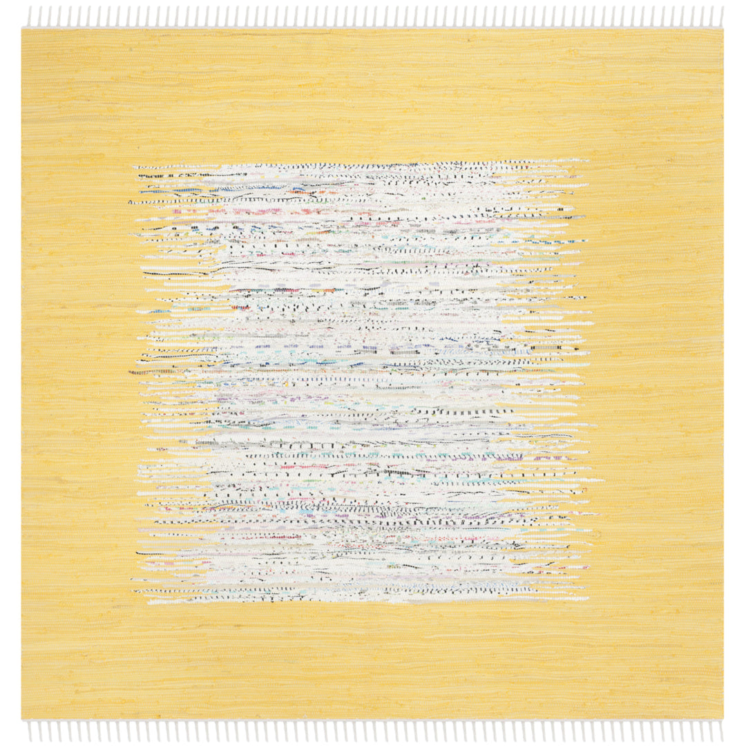 SAFAVIEH Montauk MTK711Q Handwoven Ivory / Yellow Rug Image 6