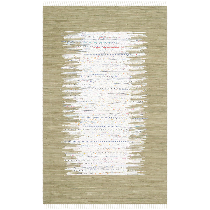 SAFAVIEH Montauk MTK711K Handwoven Ivory / Olive Rug Image 10