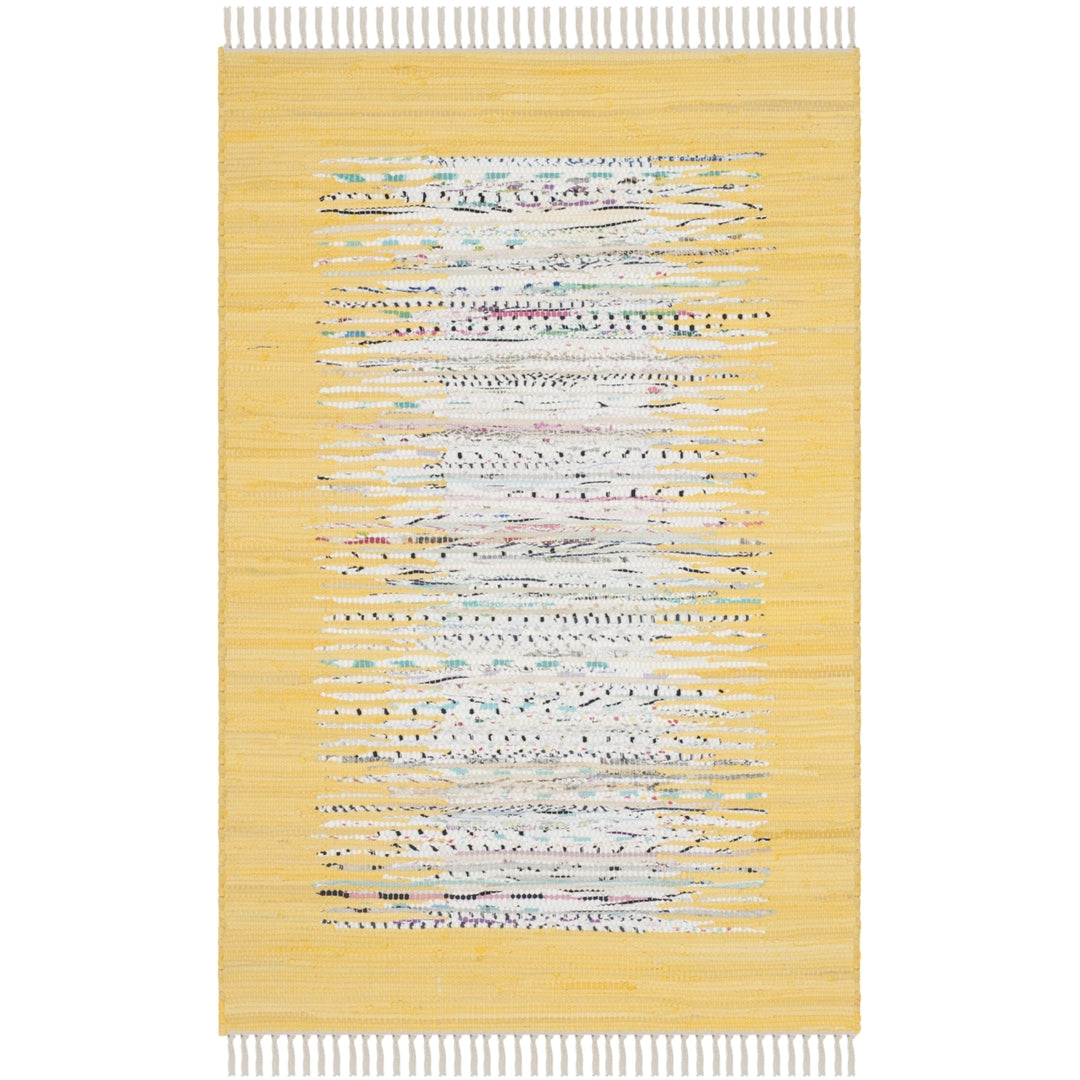 SAFAVIEH Montauk MTK711Q Handwoven Ivory / Yellow Rug Image 8