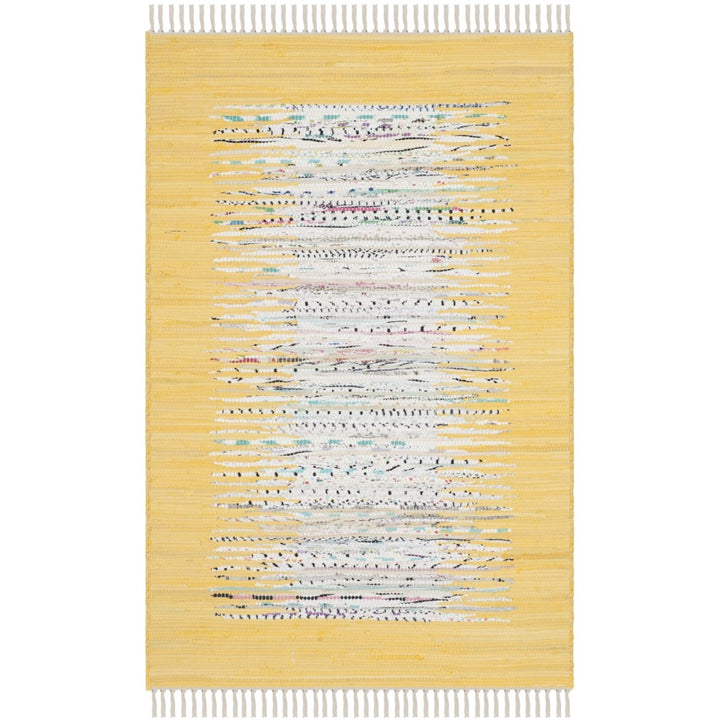 SAFAVIEH Montauk MTK711Q Handwoven Ivory / Yellow Rug Image 1