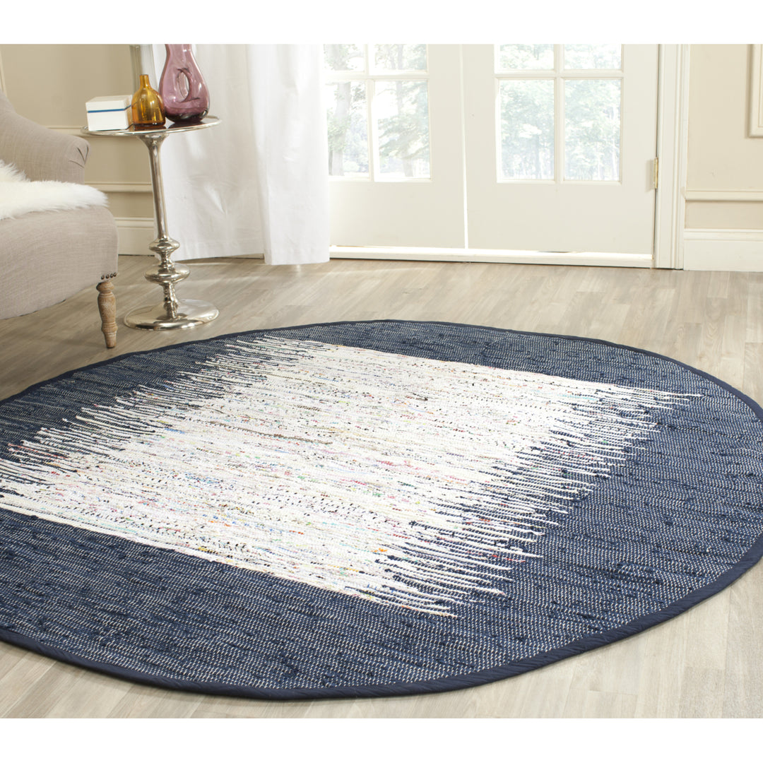 SAFAVIEH Montauk MTK711L Handwoven Ivory / Navy Rug Image 10