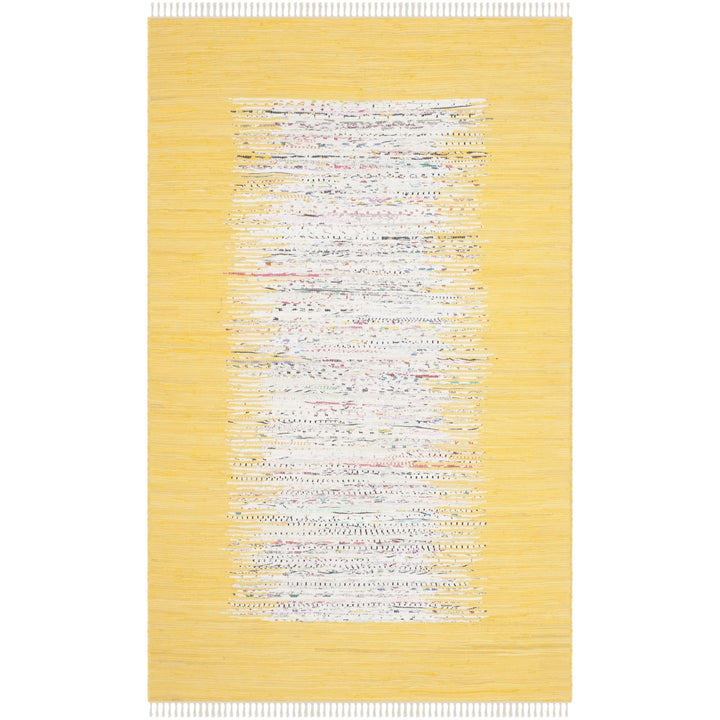 SAFAVIEH Montauk MTK711Q Handwoven Ivory / Yellow Rug Image 10