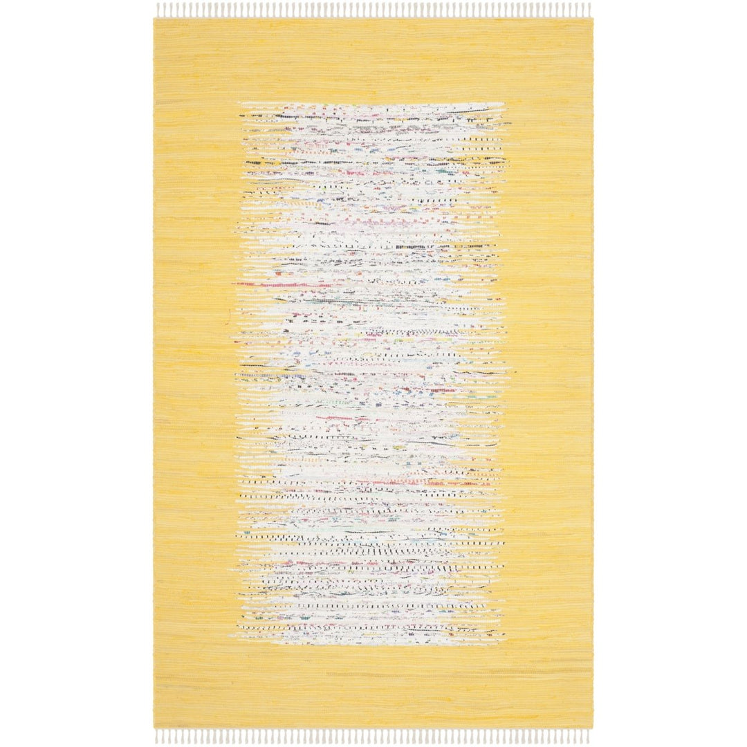 SAFAVIEH Montauk MTK711Q Handwoven Ivory / Yellow Rug Image 1