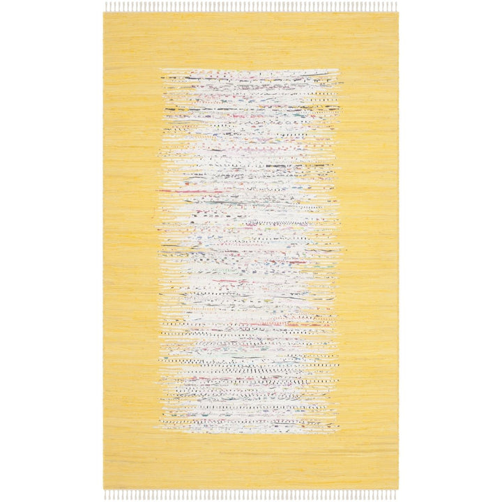 SAFAVIEH Montauk MTK711Q Handwoven Ivory / Yellow Rug Image 1