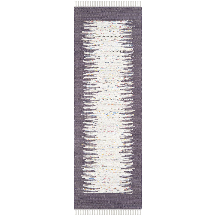 SAFAVIEH Montauk MTK711M Handwoven Ivory / Purple Rug Image 5