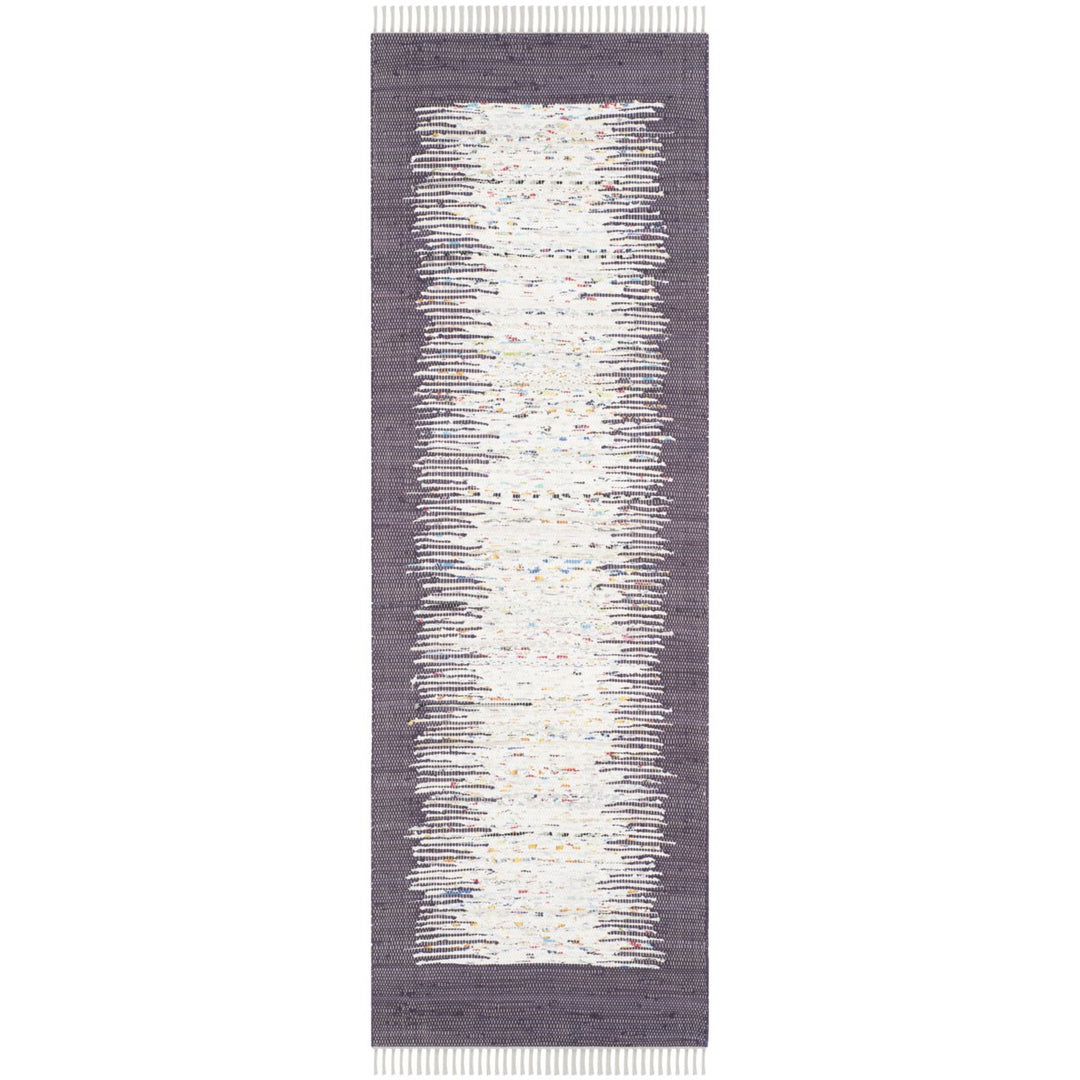 SAFAVIEH Montauk MTK711M Handwoven Ivory / Purple Rug Image 1