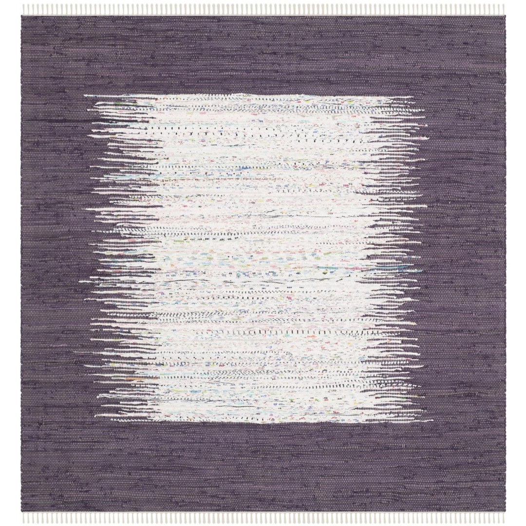 SAFAVIEH Montauk MTK711M Handwoven Ivory / Purple Rug Image 1