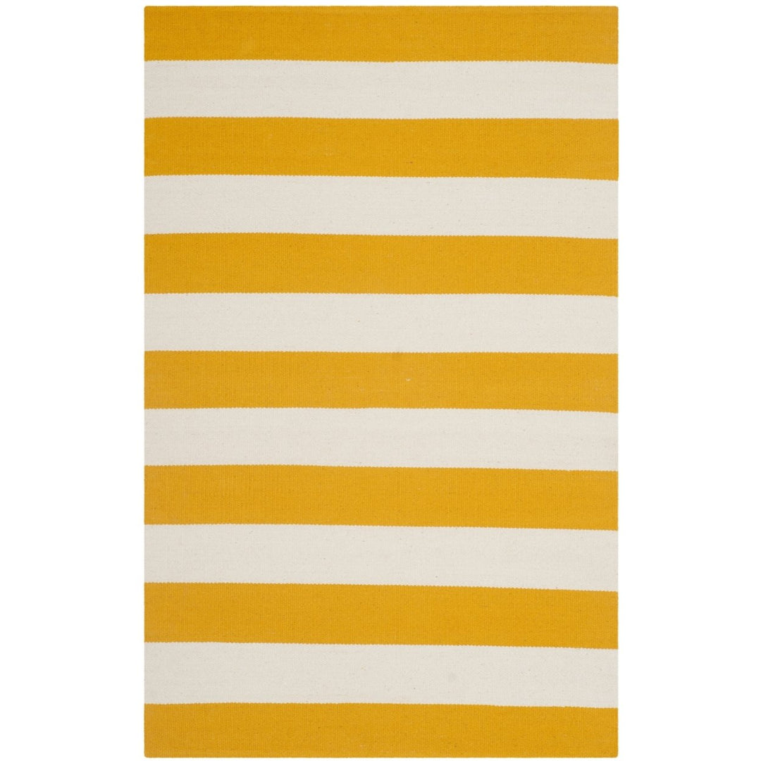 SAFAVIEH Montauk MTK712A Handwoven Yellow / Ivory Rug Image 4