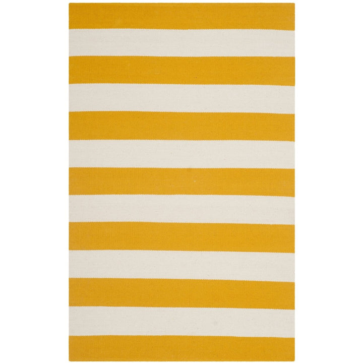 SAFAVIEH Montauk MTK712A Handwoven Yellow / Ivory Rug Image 4