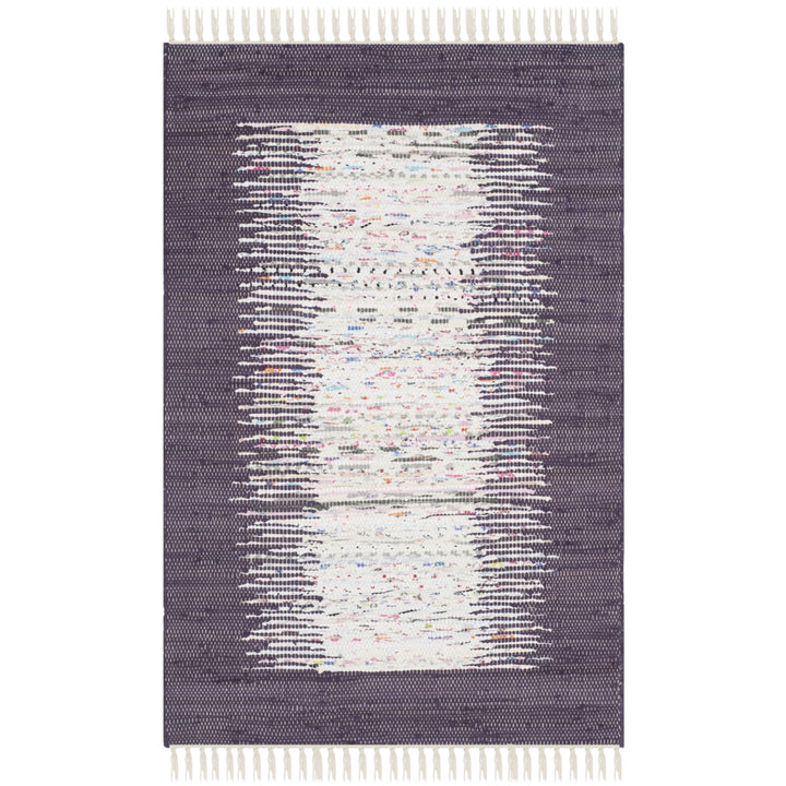 SAFAVIEH Montauk MTK711M Handwoven Ivory / Purple Rug Image 8