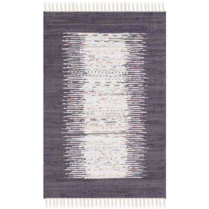 SAFAVIEH Montauk MTK711M Handwoven Ivory / Purple Rug Image 1