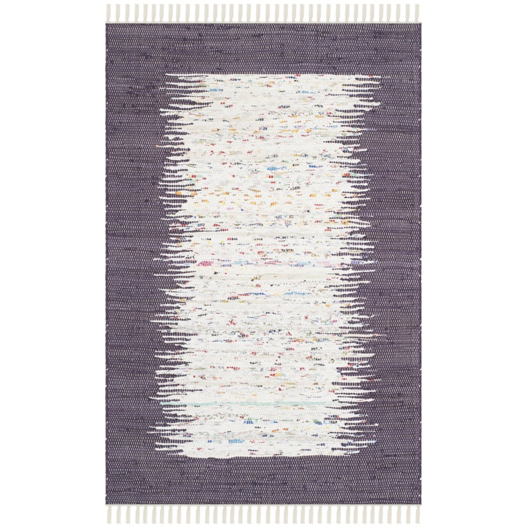 SAFAVIEH Montauk MTK711M Handwoven Ivory / Purple Rug Image 1