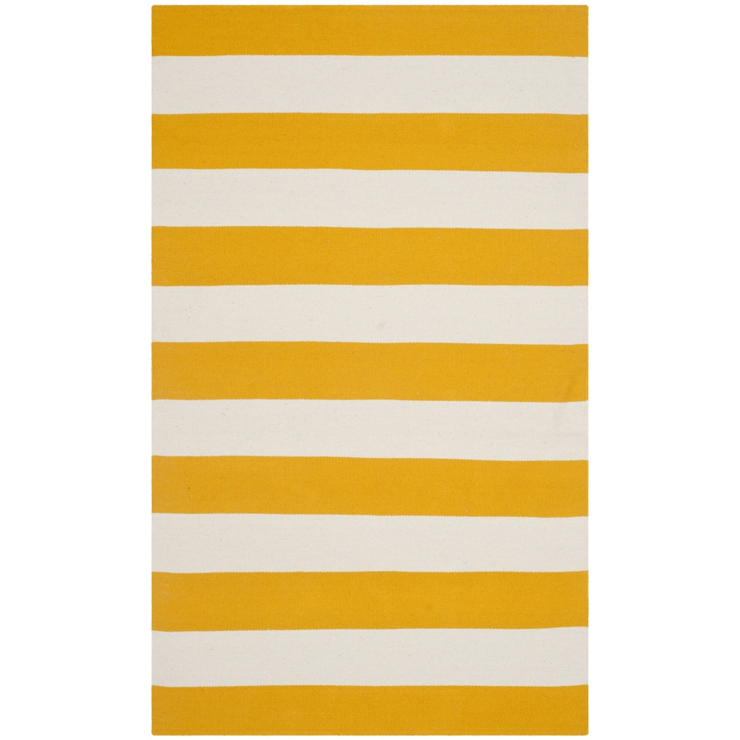 SAFAVIEH Montauk MTK712A Handwoven Yellow / Ivory Rug Image 6