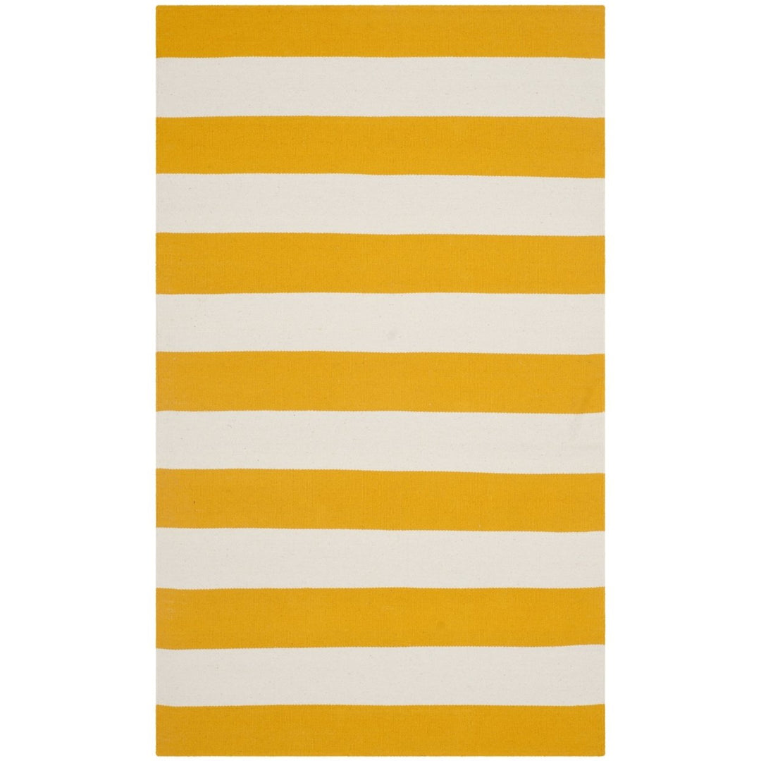 SAFAVIEH Montauk MTK712A Handwoven Yellow / Ivory Rug Image 1