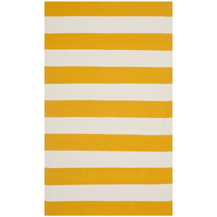 SAFAVIEH Montauk MTK712A Handwoven Yellow / Ivory Rug Image 1