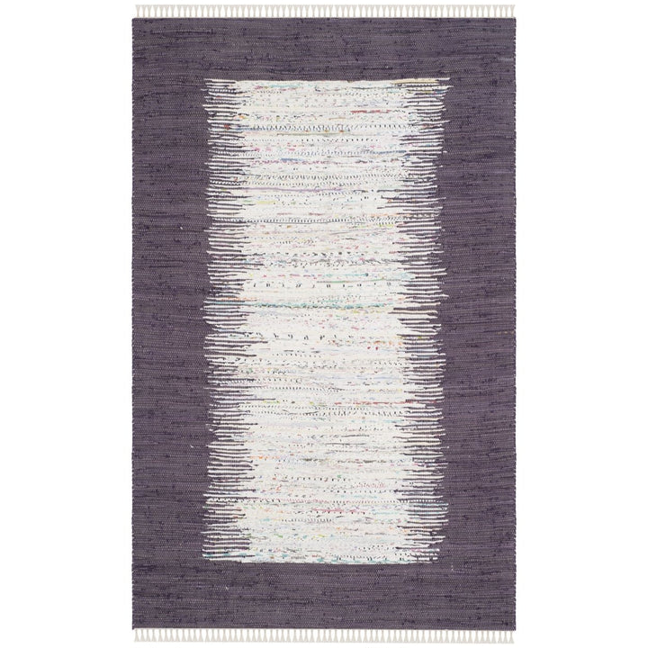 SAFAVIEH Montauk MTK711M Handwoven Ivory / Purple Rug Image 1