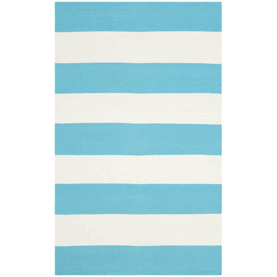 SAFAVIEH Montauk MTK712N Handwoven Turquoise / Ivory Rug Image 8