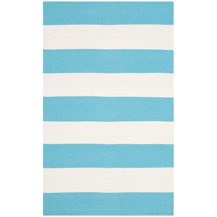 SAFAVIEH Montauk MTK712N Handwoven Turquoise / Ivory Rug Image 8