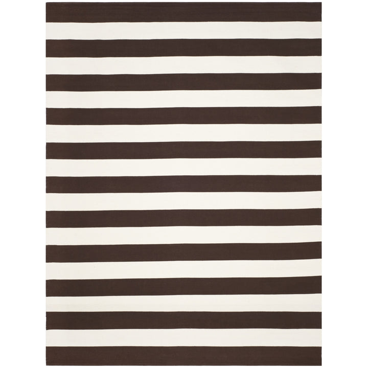 SAFAVIEH Montauk MTK712P Handwoven Chocolate / Ivory Rug Image 1