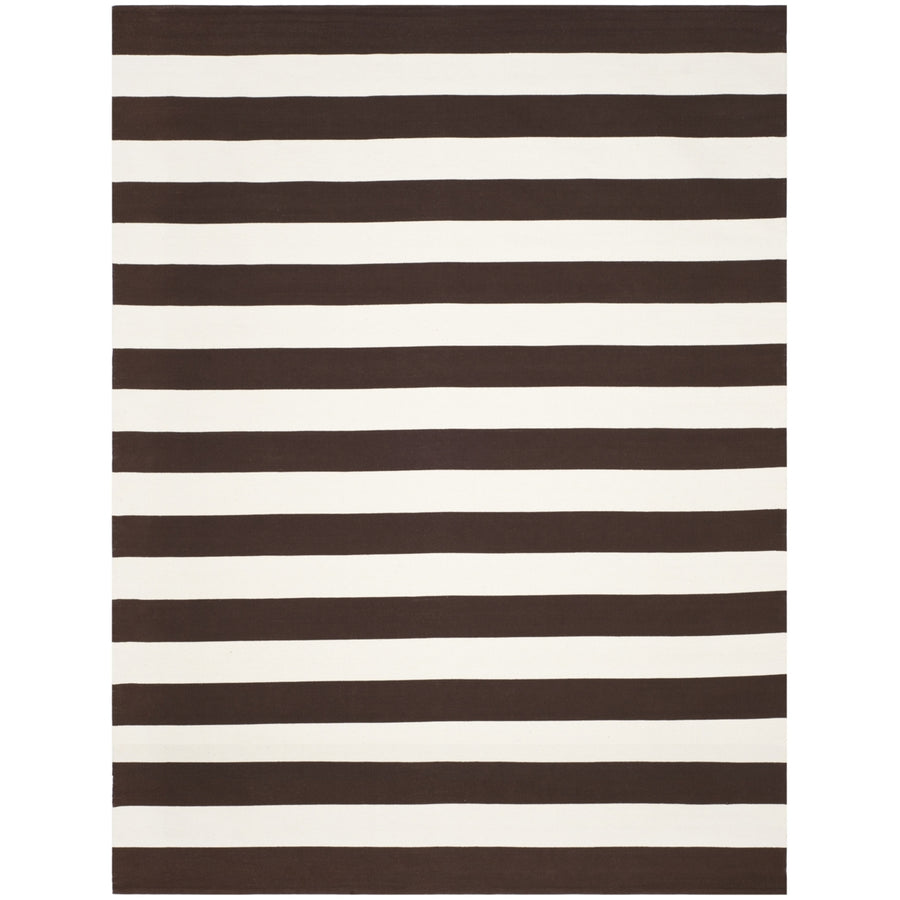 SAFAVIEH Montauk MTK712P Handwoven Chocolate / Ivory Rug Image 1