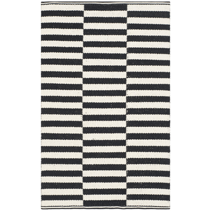 SAFAVIEH Montauk MTK715D Handwoven Ivory / Black Rug Image 6