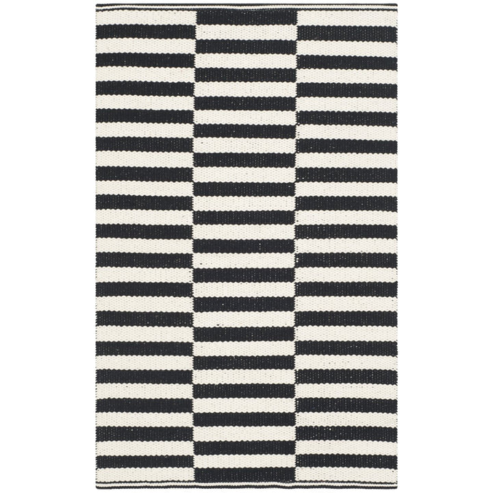 SAFAVIEH Montauk MTK715D Handwoven Ivory / Black Rug Image 1