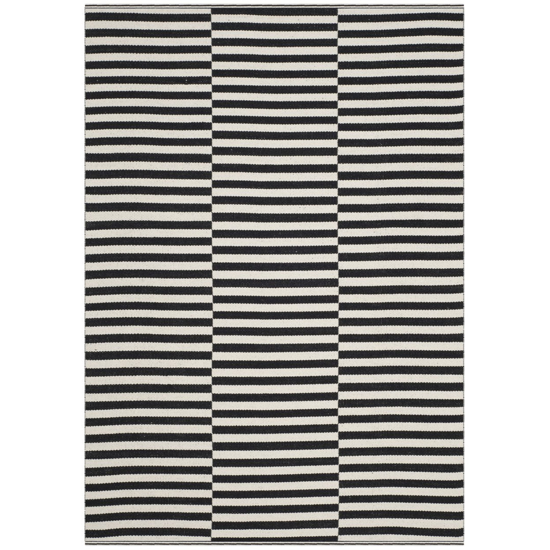 SAFAVIEH Montauk MTK715D Handwoven Ivory / Black Rug Image 1