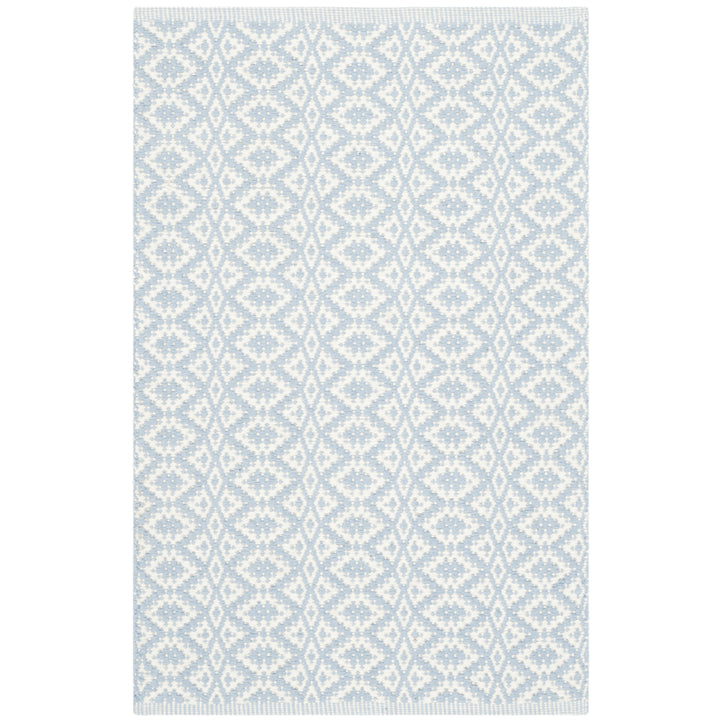 SAFAVIEH Montauk MTK716B Handwoven Ivory /Light Blue Rug Image 7