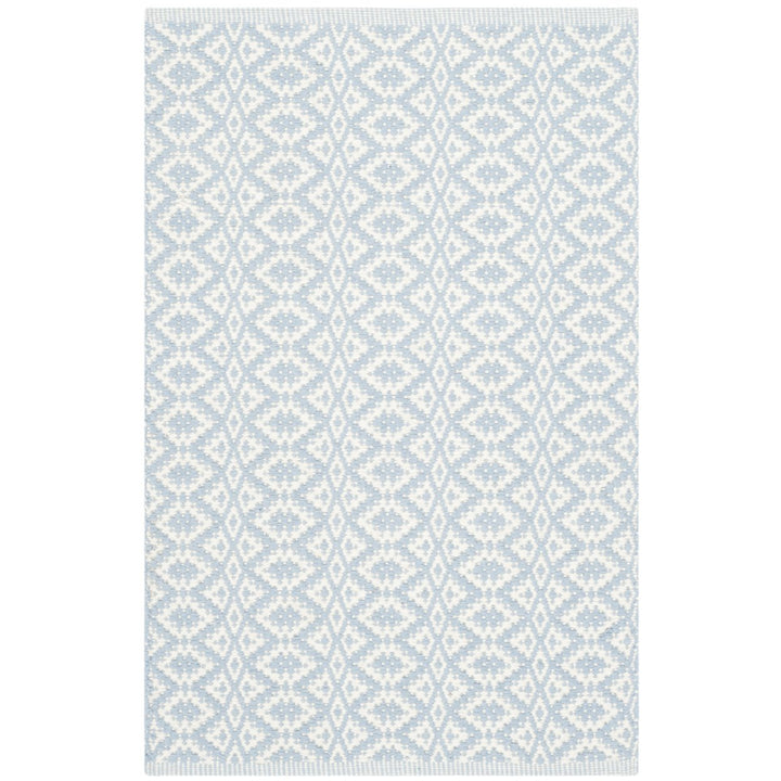 SAFAVIEH Montauk MTK716B Handwoven Ivory /Light Blue Rug Image 1