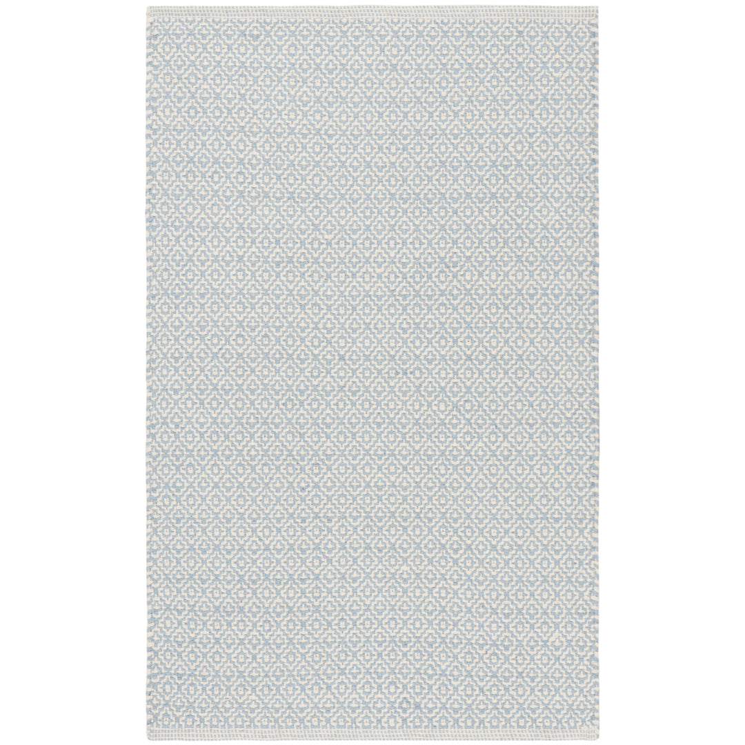 SAFAVIEH Montauk MTK717B Handwoven Ivory /Light Blue Rug Image 1