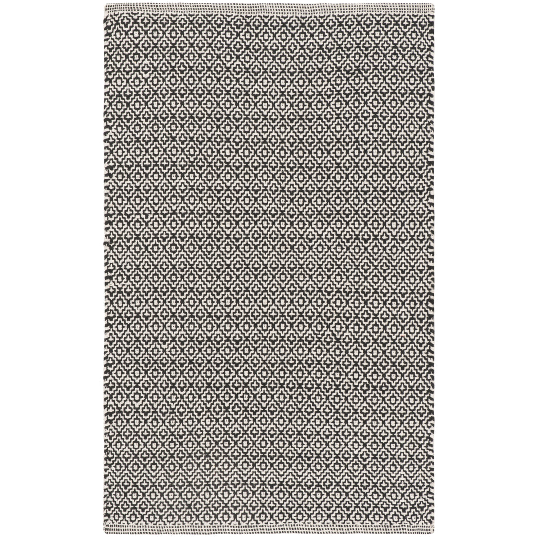 SAFAVIEH Montauk MTK717D Handwoven Ivory / Black Rug Image 8