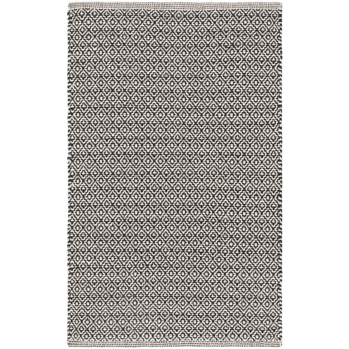 SAFAVIEH Montauk MTK717D Handwoven Ivory / Black Rug Image 1