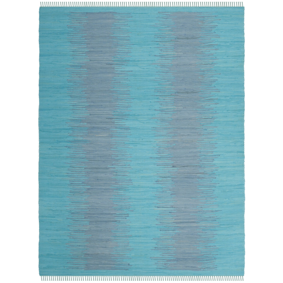 SAFAVIEH Montauk MTK718C Handwoven Turquoise Rug Image 1