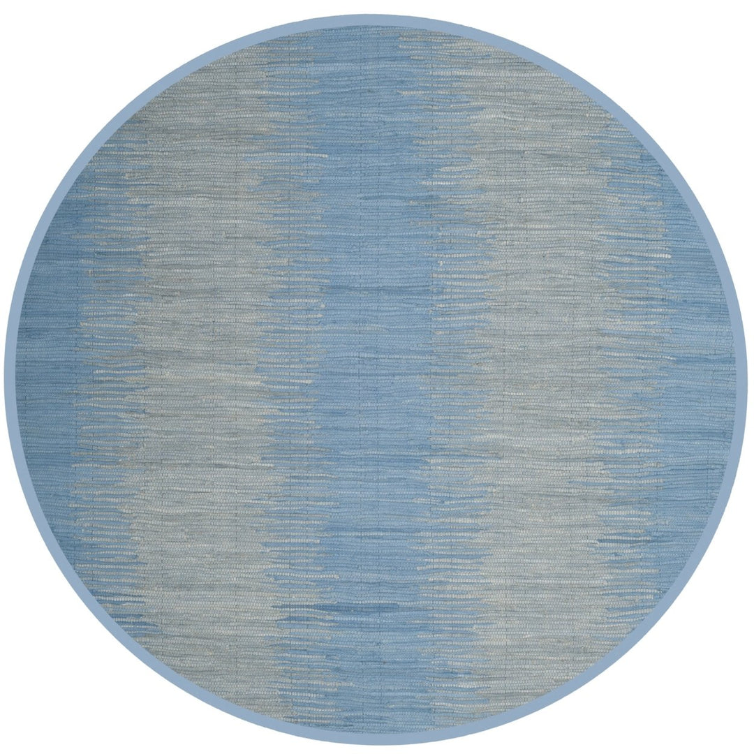 SAFAVIEH Montauk MTK718B Handwoven Light Blue Rug Image 1