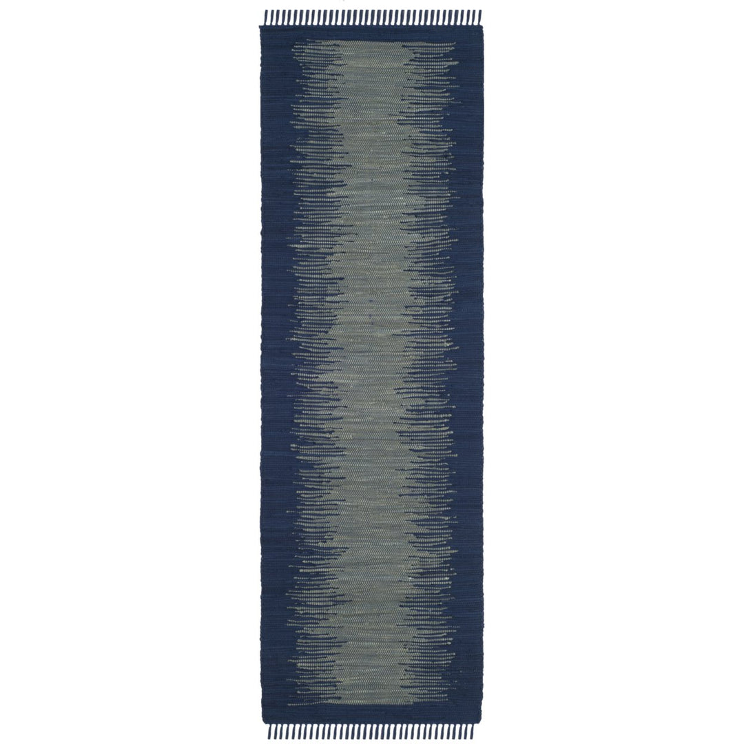 SAFAVIEH Montauk Collection MTK718H Handwoven Navy Rug Image 1