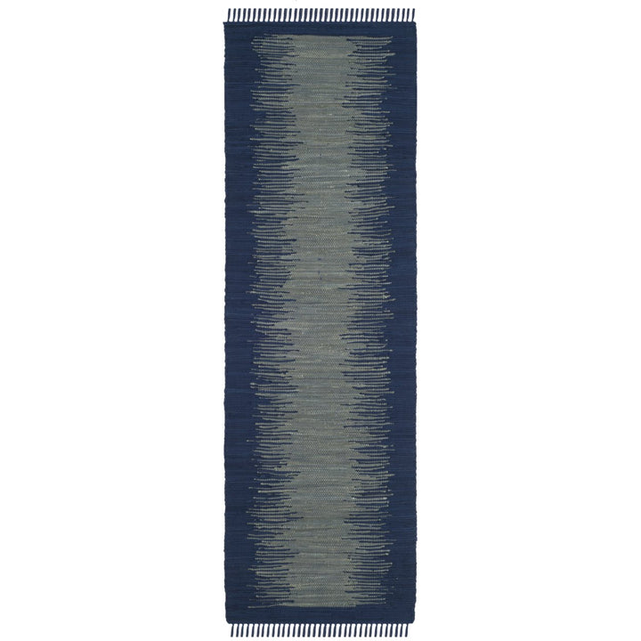 SAFAVIEH Montauk Collection MTK718H Handwoven Navy Rug Image 1