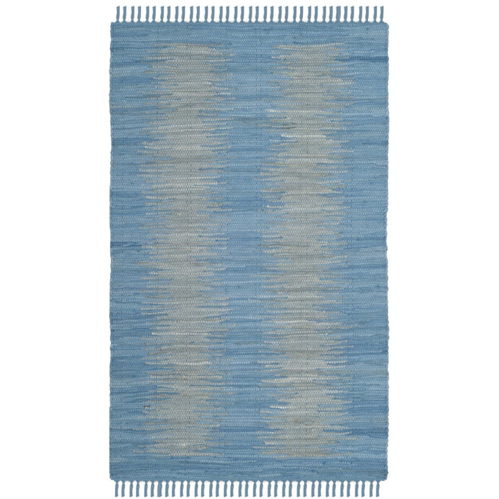 SAFAVIEH Montauk MTK718B Handwoven Light Blue Rug Image 1