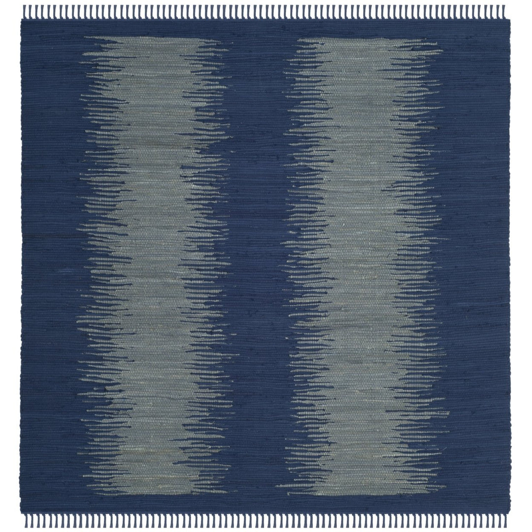 SAFAVIEH Montauk Collection MTK718H Handwoven Navy Rug Image 1