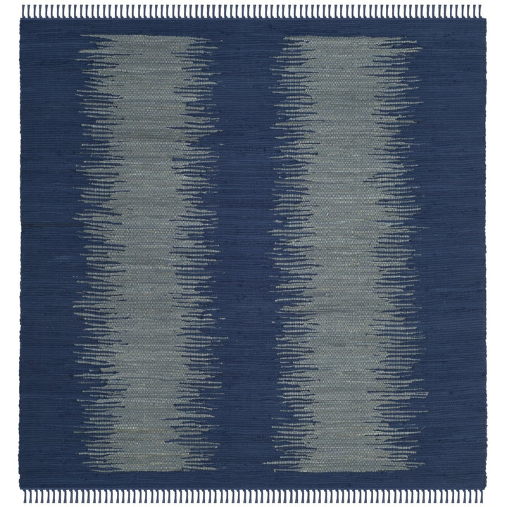 SAFAVIEH Montauk Collection MTK718H Handwoven Navy Rug Image 1