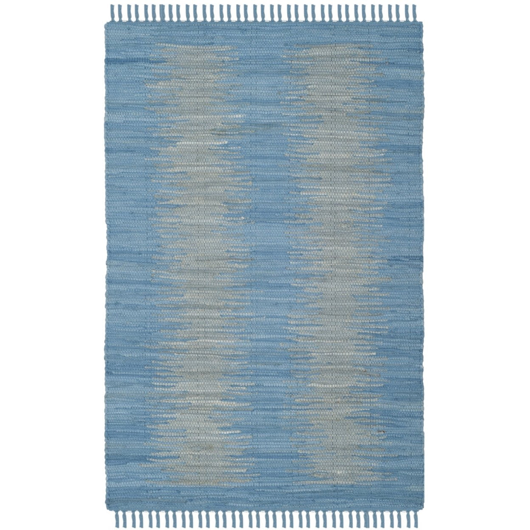 SAFAVIEH Montauk MTK718B Handwoven Light Blue Rug Image 1