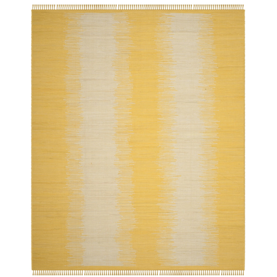 SAFAVIEH Montauk Collection MTK718K Handwoven Gold Rug Image 1