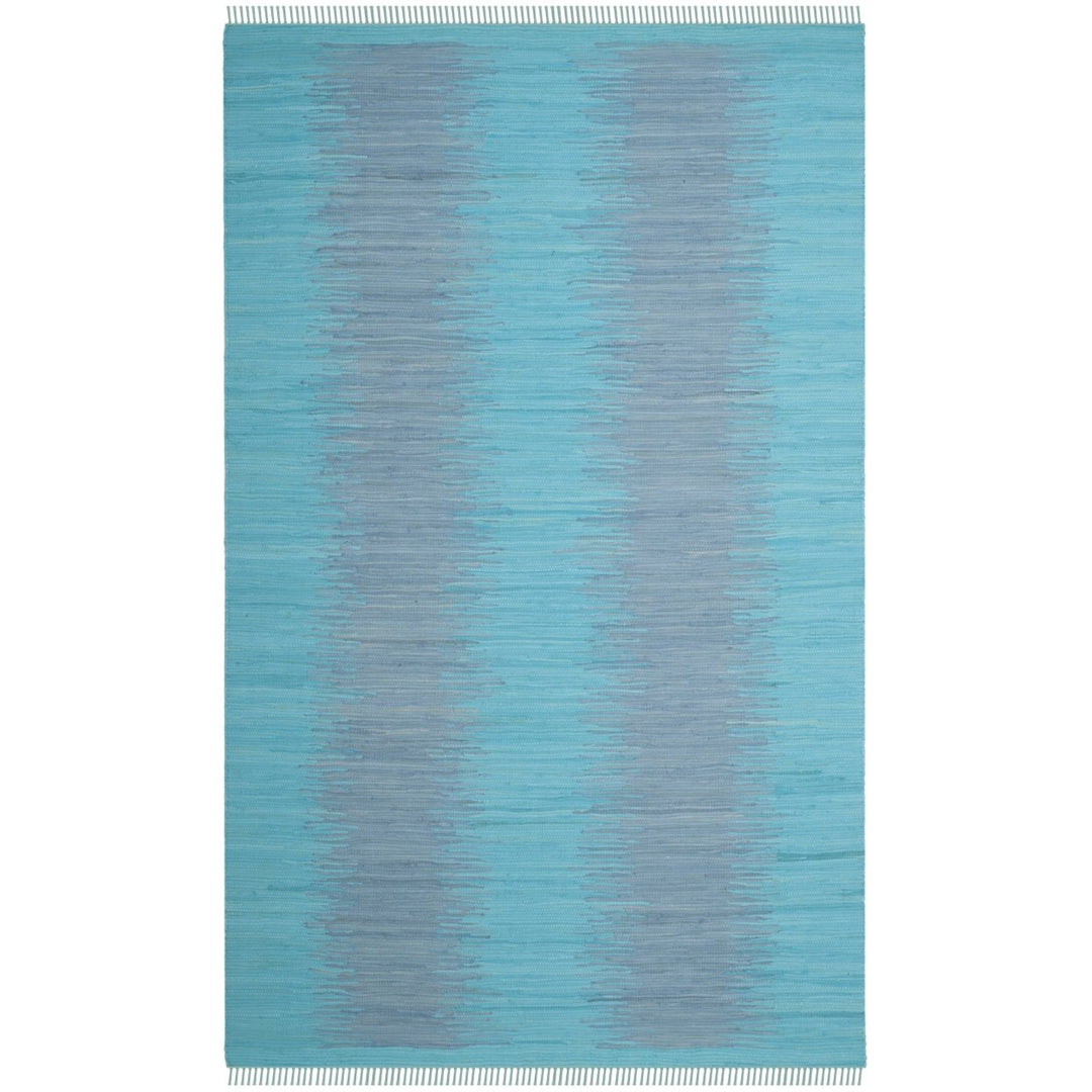 SAFAVIEH Montauk MTK718C Handwoven Turquoise Rug Image 1