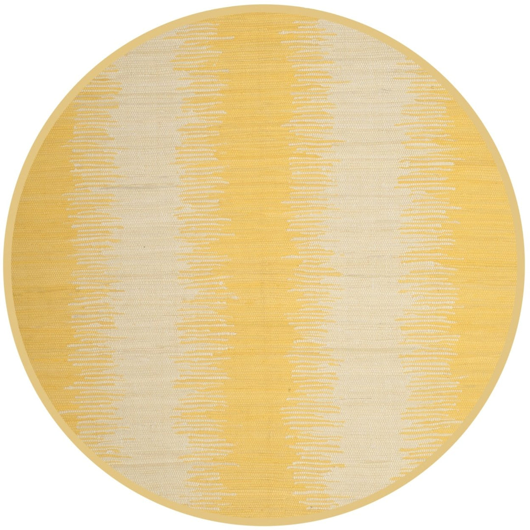 SAFAVIEH Montauk Collection MTK718K Handwoven Gold Rug Image 1