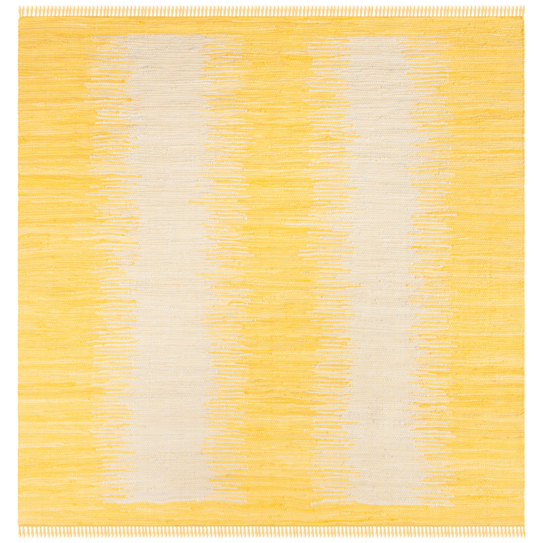 SAFAVIEH Montauk Collection MTK718K Handwoven Gold Rug Image 6