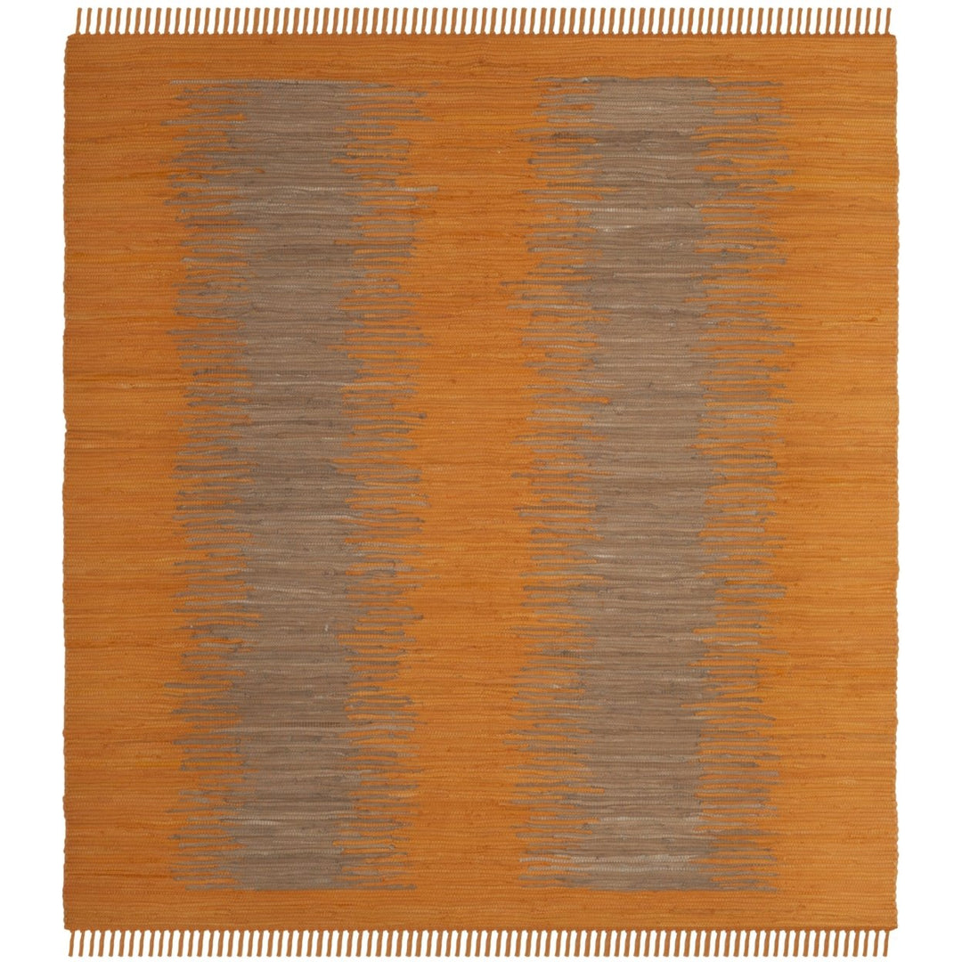 SAFAVIEH Montauk Collection MTK718R Handwoven Orange Rug Image 6