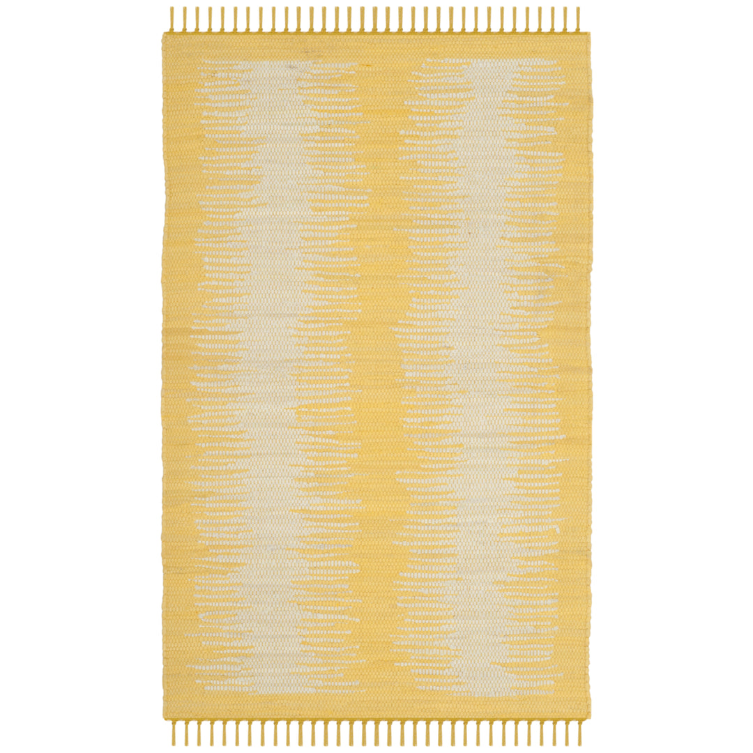 SAFAVIEH Montauk Collection MTK718K Handwoven Gold Rug Image 8