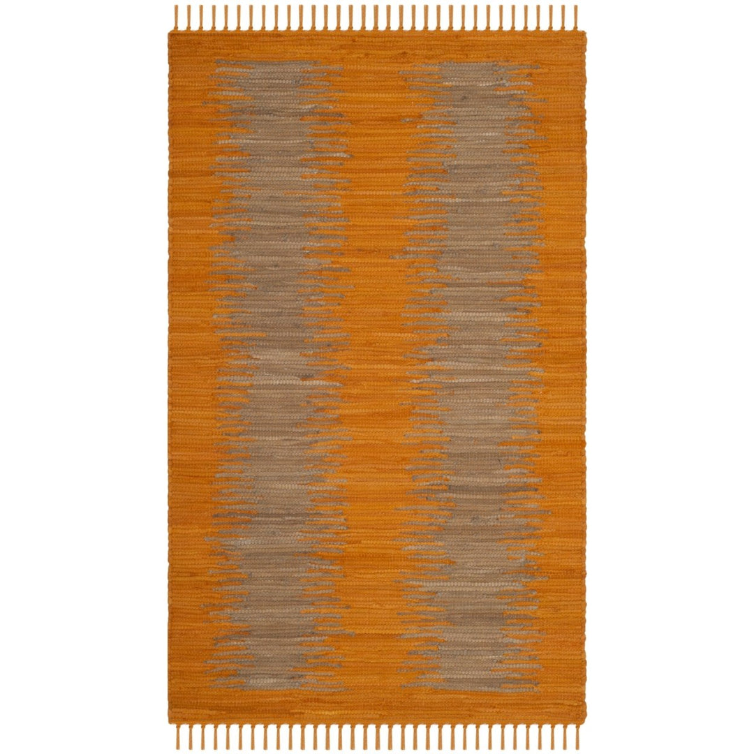 SAFAVIEH Montauk Collection MTK718R Handwoven Orange Rug Image 1