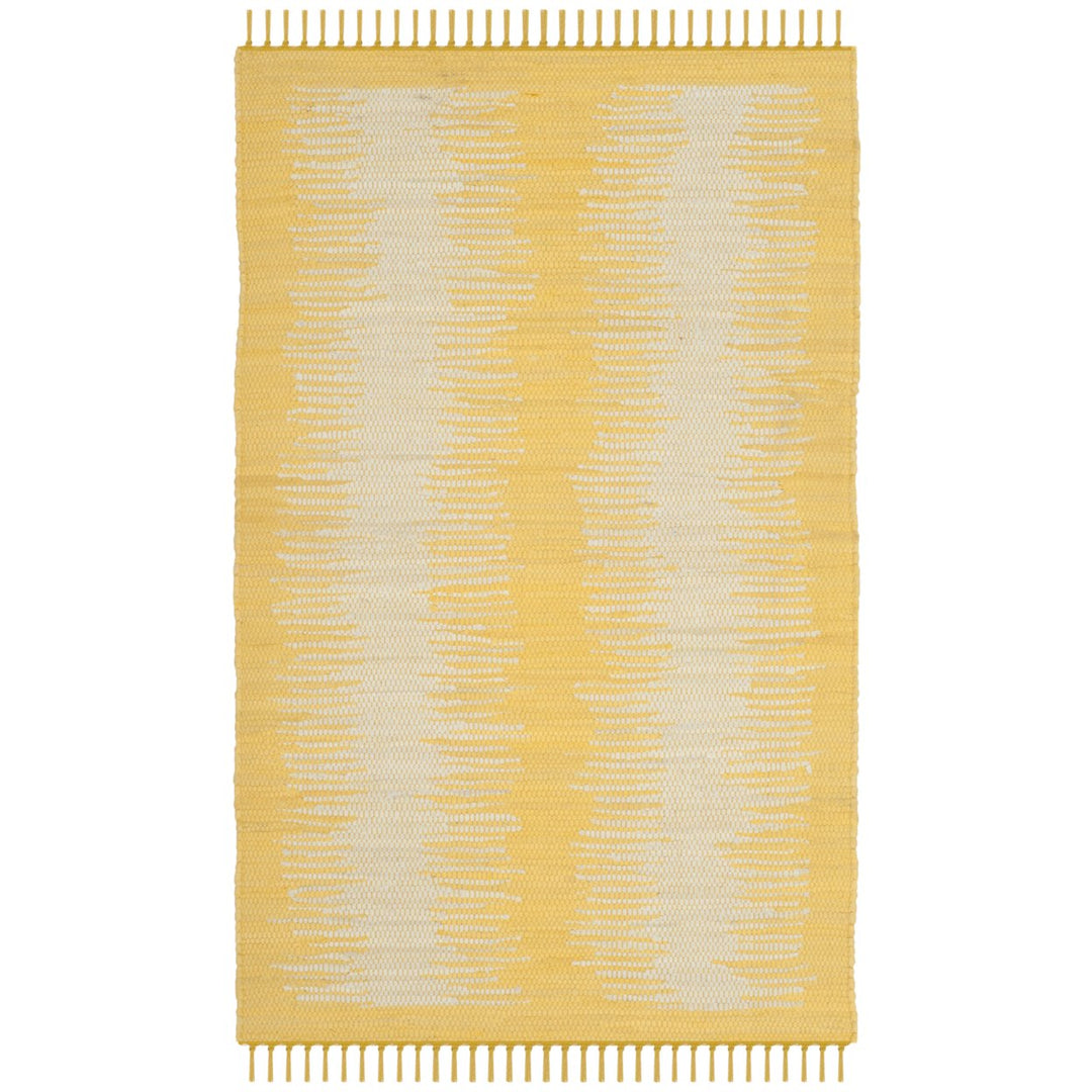 SAFAVIEH Montauk Collection MTK718K Handwoven Gold Rug Image 1