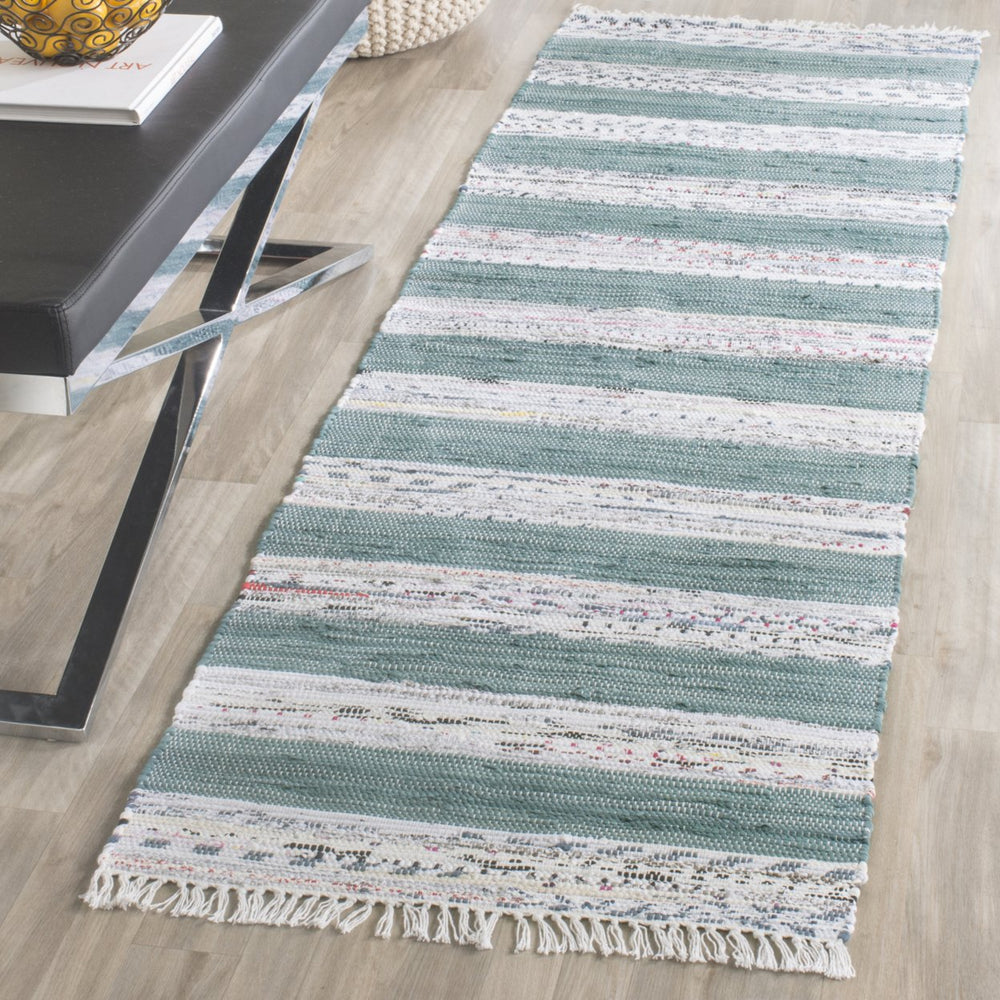 SAFAVIEH Montauk MTK720B Handwoven Ivory / Charcoal Rug Image 2