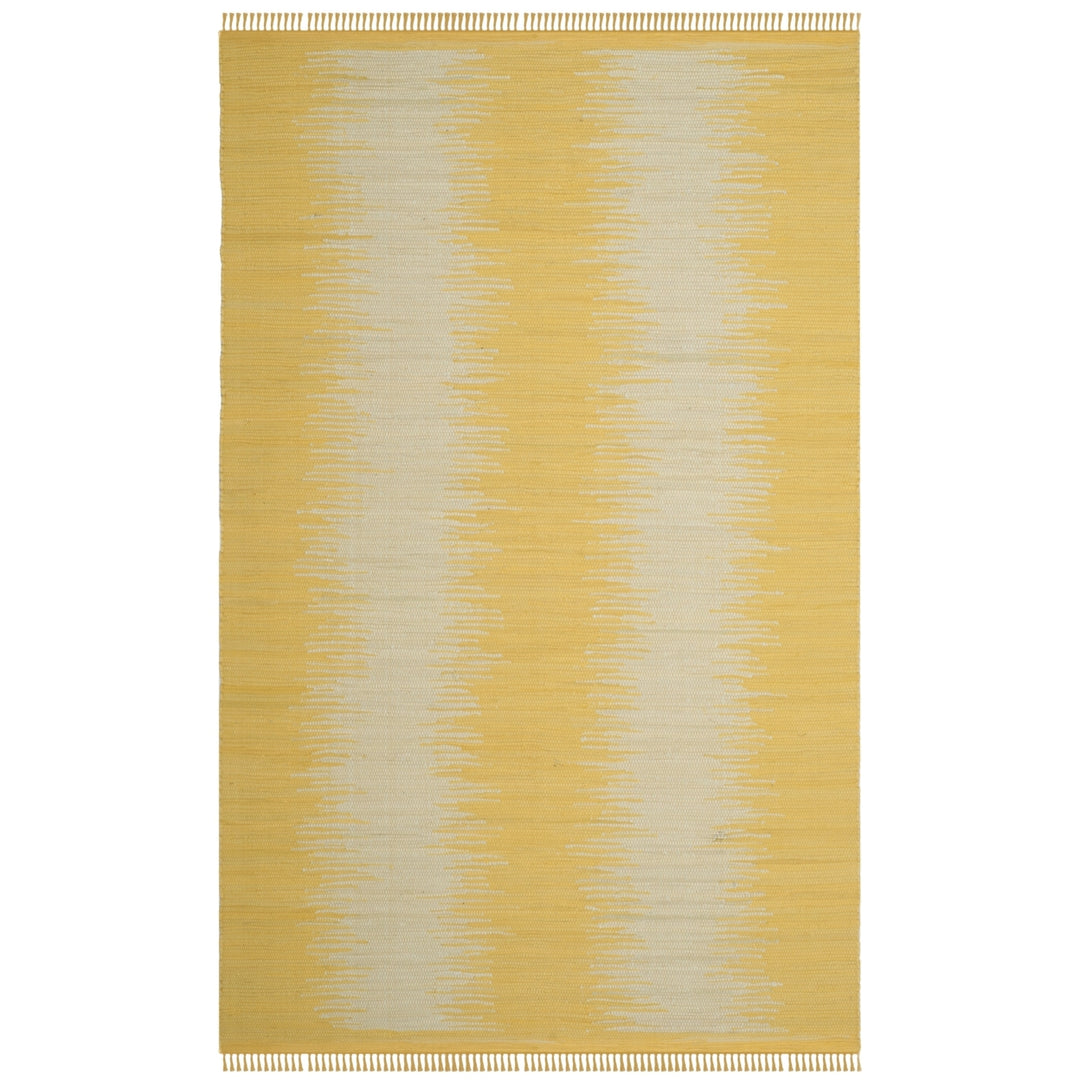 SAFAVIEH Montauk Collection MTK718K Handwoven Gold Rug Image 10